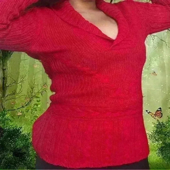 Vintage Old Navy Y2k Knitted Long Sleeve Sweater - Picture 9 of 11